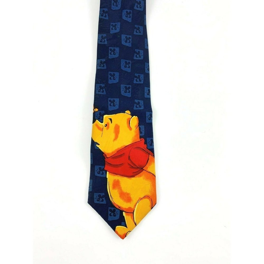 Looney Tunes Mania, Men's Novelty Necktie: Winnie the Pooh, Bee. Navy Blue. VGC.